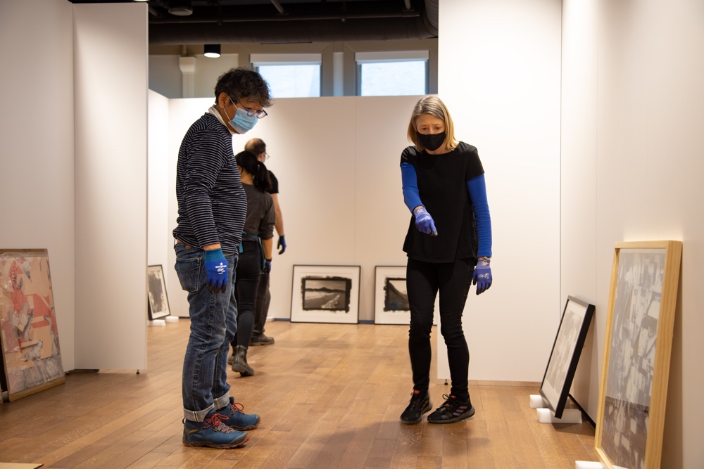 James Nakagawa with Betsy Stirratt at the Cook Center in Maxwell Hall.